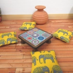 Dolls House Table Moroccan Style Handmade Low Coffee Occasional Miniature Furniture 1:12 Scale