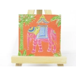 Miniature Elephant Picture Dolls House Wall Art 1:12 Scale