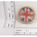 Dolls House Clock Union Jack Vintage British Flag Miniature UK Wall Decor 1:12th Scale