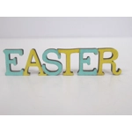 Dolls House Easter Decoration Word Blue and Yellow 1:12th Scale Miniature