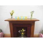 Dolls House Easter Decoration Word Blue and Yellow 1:12th Scale Miniature