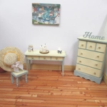 Dolls House Hat Orange & White Ribbon with Satin Bow Miniature Clothes Accessory 1:12 Scale