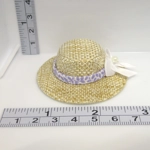 Dolls House Hat Lilac Ribbon and White Satin Bow Miniature Clothes 1:12 Scale