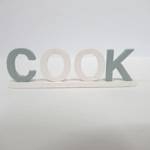Dolls House Cook Word Miniature Blue White Decor 1:12th Scale Kitchen