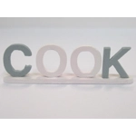 Dolls House Cook Word Miniature Blue White Decor 1:12th Scale Kitchen