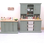 Dolls House Cook Word Miniature Kitchen Decor Red & White 1:12th Scale