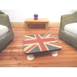 Dolls House Table British Flag Handmade Low Coffee 5cm x 5cm Miniature Furniture 1:12 Scale