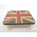 Dolls House Table British Flag Handmade Low Coffee 5cm x 5cm Miniature Furniture 1:12 Scale
