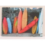 Dolls House Beach Picture Canoes Miniature Wall Art Decor 1:12 Scale