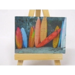 Dolls House Beach Picture Canoes Miniature Wall Art Decor 1:12 Scale