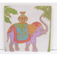 Dolls House Elephant Picture Miniature Wall Decor 1:12 Scale