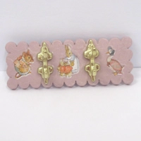 Dolls House Coat Rack Hooks Peter Rabbit Pink Nursery Miniature Clothes Robe Towel 1:12 Scale