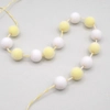 Dolls House Easter White and Yellow PomPom Garland 1:12 Scale Decor