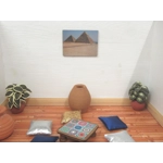 Dolls House Picture Egypt Pyramids 1:12 Scale Miniature Wall Decor