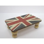 Dolls House Table UK Flag Design Handmade Low Coffee Occasional Miniature Furniture 1:12 Scale