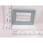 Dolls House Mirror Blue and Silver Colour Hand Painted 1:12 Scale Miniature Wall Decor