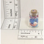 Dollhouse 4th July Candy in a Decorated Glass Jar Miniature Accessory 1:12th Scale