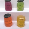 Dolls House Jam Preserve Jars Set of 4 Lemon Curd Jams Marmalade 1:12th Scale Miniature Kitchen Food