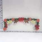 Dolls House Christmas Garland Flowers and Gingerbread Men Miniature Decoration 1:12 Scale