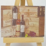 Dolls House Picture Wine Bottles 1:12 Scale Miniature Wall Decor