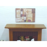 Dolls House Picture Wine Bottles 1:12 Scale Miniature Wall Decor
