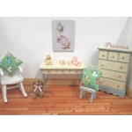 Dolls House Cushion Ducks Pattern Handmade Throw Pillow 1:12 Scale Nursery Miniature