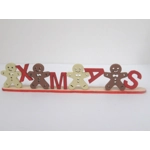 Dolls House Christmas Decoration Miniature Xmas Word and Gingerbread Men 1:12th Scale