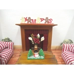 Dolls House Christmas Decoration Miniature Xmas Word and Gingerbread Men 1:12th Scale