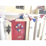 Dolls House Bunting Red White and Blue Miniature 4th July Decoration 1:12 Scale