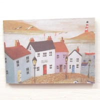 Dolls House Picture Seaside Town Miniature Wall Art Accessory 1:12 Scale