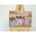 Dolls House Picture Seaside Town Miniature Wall Art Accessory 1:12 Scale