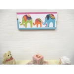 Dolls House Nursery Picture Elephants Miniature Wall Art 1:12 Scale