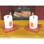 Dolls House Christmas Candles Miniature Xmas Decorations 1:12 Scale
