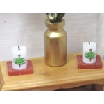 Dolls House Christmas Candles Miniature Xmas Decorations 1:12 Scale