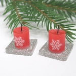 Dolls House Christmas Candles 1:12 Scale Xmas Miniature Decoration
