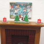 Dolls House Christmas Candles 1:12 Scale Xmas Miniature Decoration