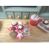 Dolls House Christmas Cookies and Plate 9 Miniature Xmas Biscuits 1:12th Scale