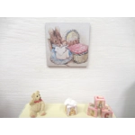 Miniature Nursery Picture Peter Rabbit Hunca Munca Dolls House Wall Art 1:12 Scale