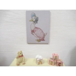 Dolls House Nursery Picture Jemima Puddle Duck Peter Rabbit Theme Miniature Wall Art 1:12 Scale