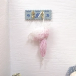 Dolls House Coat Rack Hooks Miniature Blue Clothes Robe Towel Wall Pegs Rail 1:12 Scale Accessory