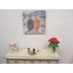 Dolls House Cats Picture Miniature Seaside Harbour Beach 1:12 Scale Wall Art Decor