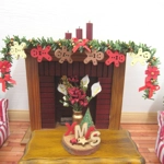 Dolls House Christmas Garland Gingerbread Men 1:12 Scale Miniature Fireplace Decoration