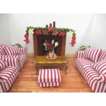Dolls House Christmas Garland Gingerbread Men 1:12 Scale Miniature Fireplace Decoration
