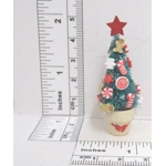 Dolls House Christmas Tree Candy Cane Miniature Topiary 1:12 Scale Xmas Decoration