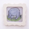Dolls House Nursery Picture Eeyore Framed 1:12 Scale Miniature Wall Decor