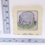 Dolls House Nursery Picture Eeyore Framed 1:12 Scale Miniature Wall Decor