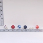Miniature 4th July Ornaments 12 Baubles and Stars 1:12th Scale Dolls House Decorations
