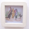 Dolls House Picture Winnie the Pooh and Friends Framed Miniature Nursery Decor 1:12 Scale