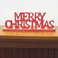Dolls House Merry Christmas Ornament 1:12th Scale Miniature Xmas Decoration