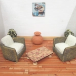 Dolls House Table Vintage Rose Coffee Occasional Lamp 7.5cm x 5cm Miniature Furniture 1:12 Scale